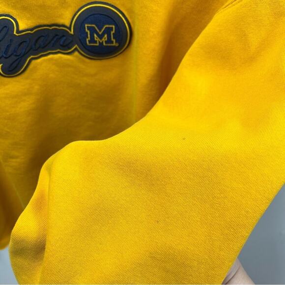 University of Michigan Gold Crewneck Cropped - Picture 6 of 6